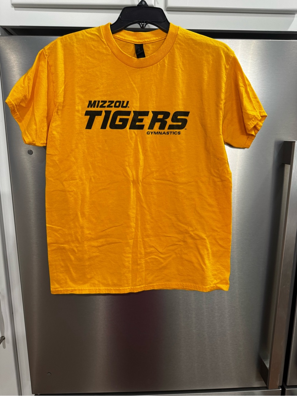 Gildan Yellow Mizzou Tigers Gymnastics Tee